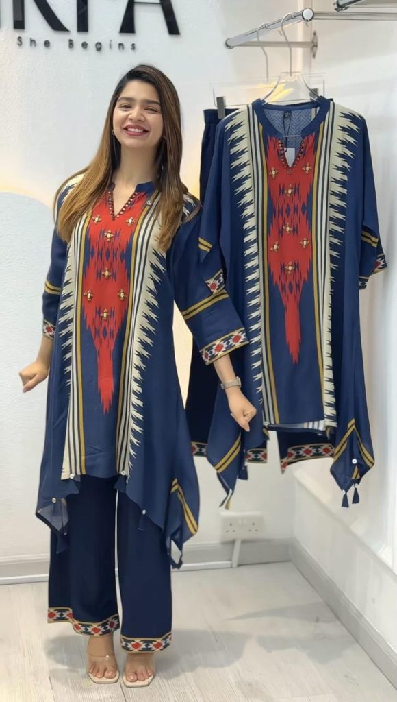 Women's Heavy Maslin Cotton Printed Kurti Pant Set
