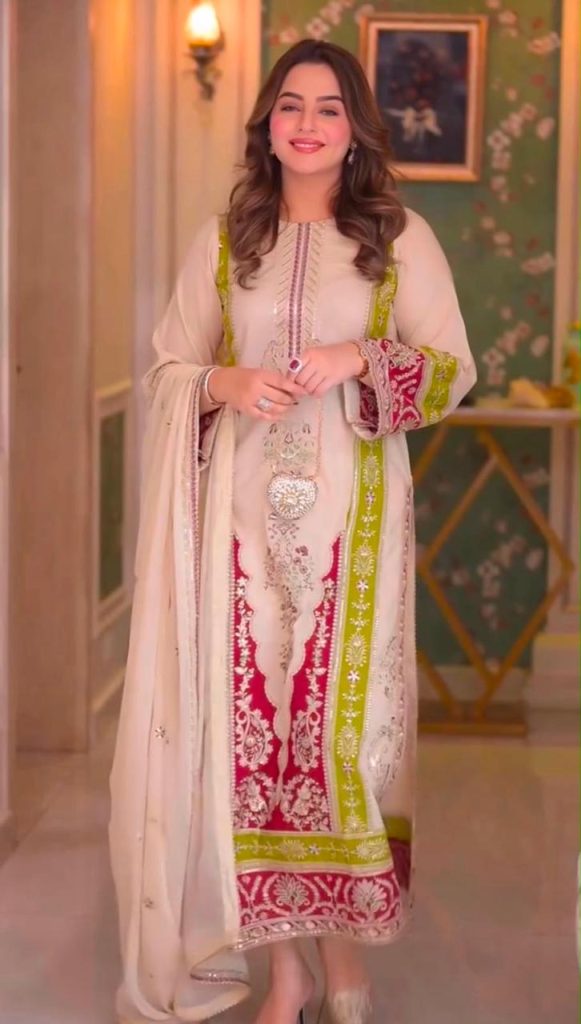 Women's Pure Roman Silk Embroidered Kurti Pant with Georgette Dupatta Set