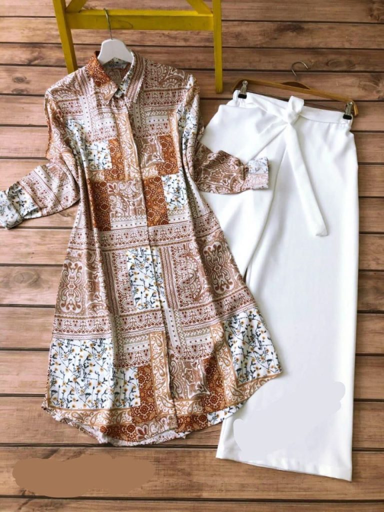 Women's Rayon Digital Print Kurti with Stretchable Lycra Palazzo Set