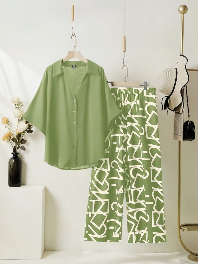 Women’s Rayon Digital Print Top & Fancy Lycra Plazzo Set